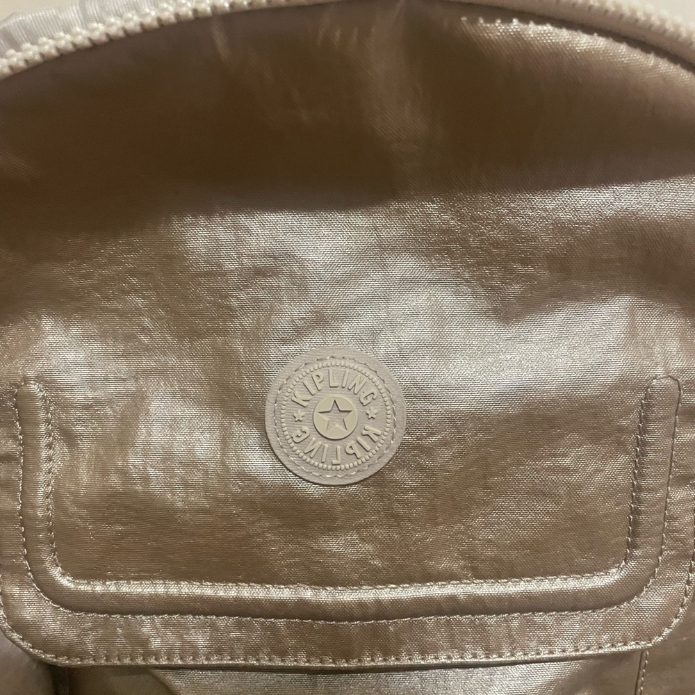 Kipling Metallic Gold Backpack - Picture 3 of 6